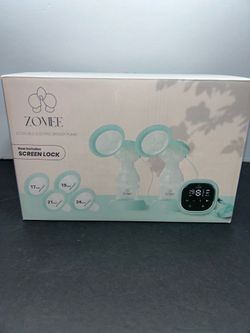 Zomee Z2 Double Electric Breast Pump Kit Battery w/ Bottles Tubing Adapter