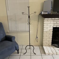 vintage iron candle holder 