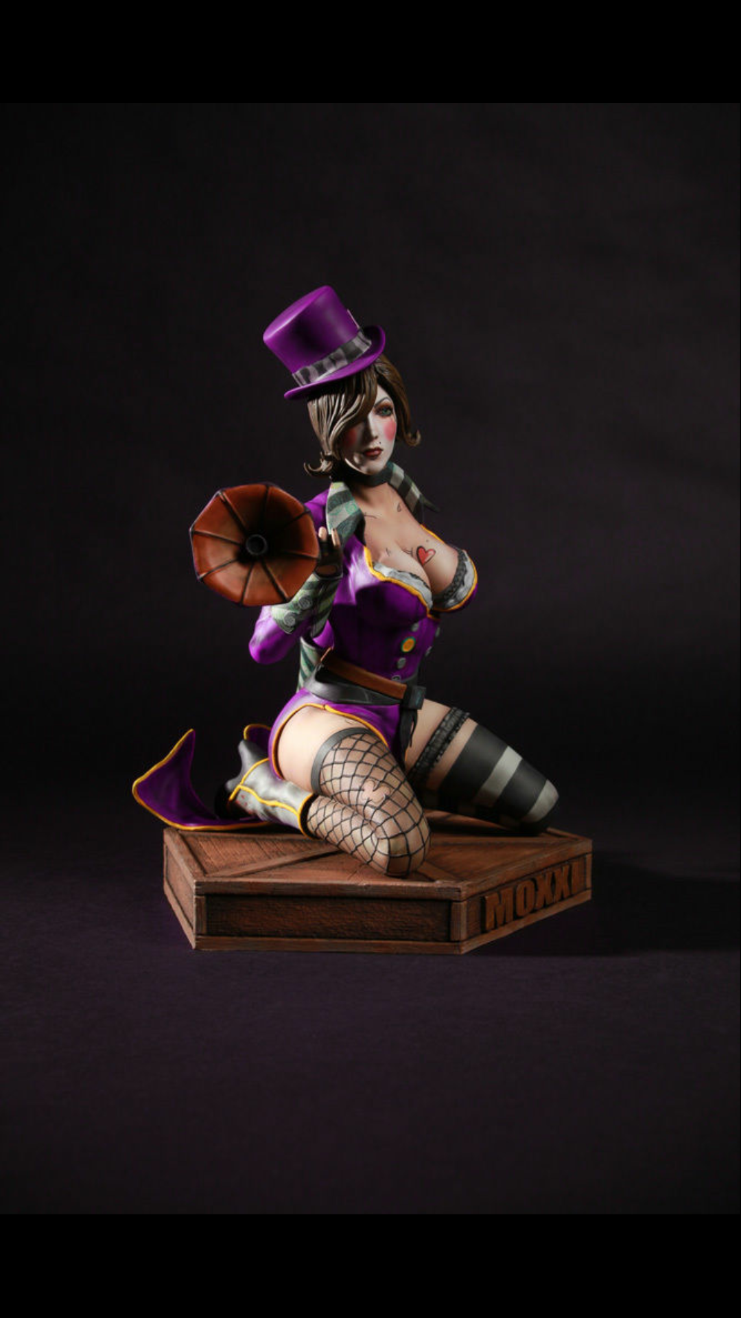 Borderlands 2 Mad Moxxi Purple Coat Statue Gamestop Exclusive Limited