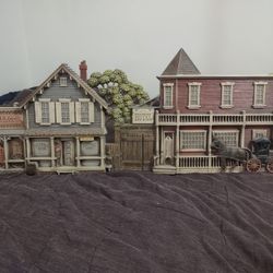 Vintage Western Town Wall Plaque 