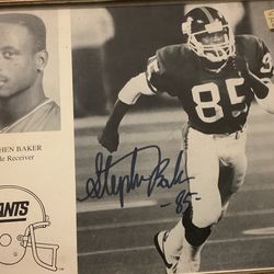 NFL Giants Signed Memorabilia