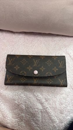 Monogram Long Wallet with pink