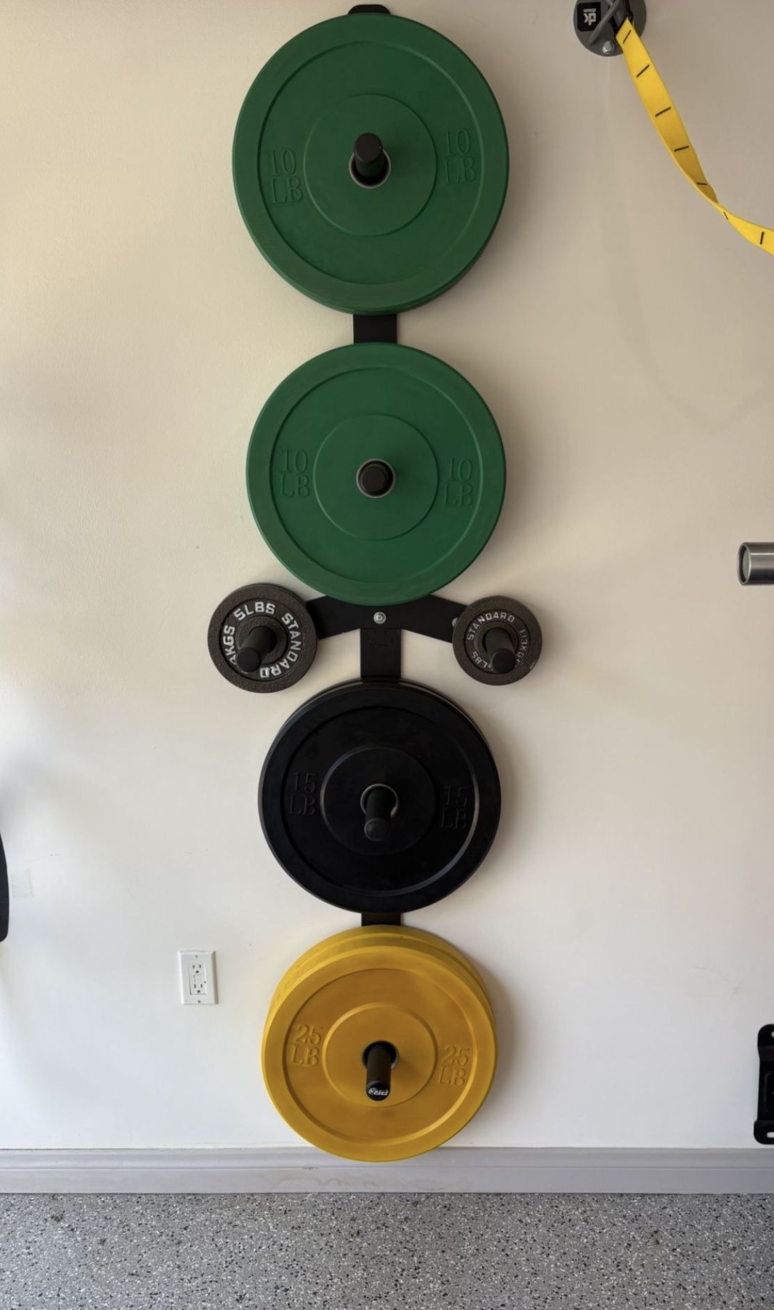 PRX  Wall Storage For 2” Weights With Single Barbell Hanger $100 Firm For Both LIKE NEW 