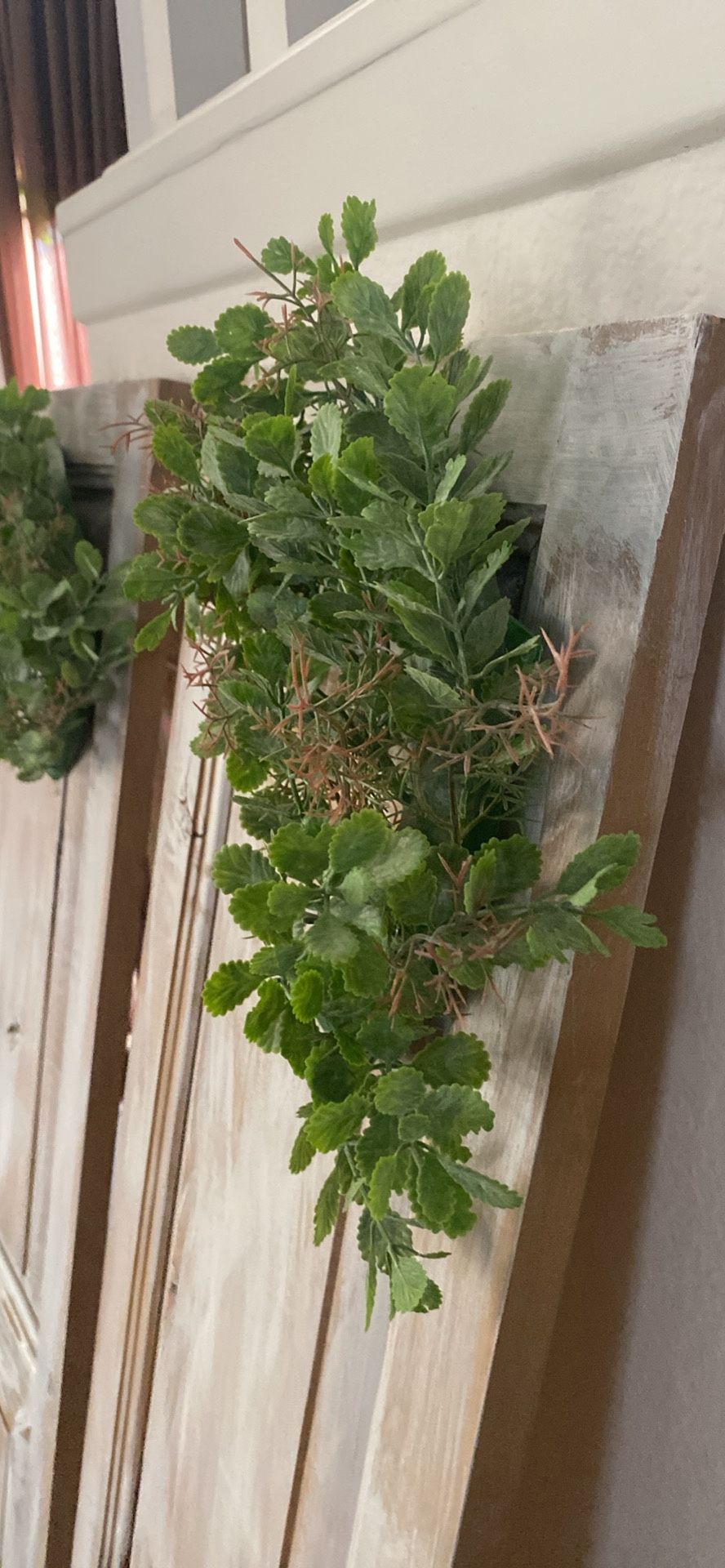 Two Beautiful Wooden Decoration Pieces Like New Size 53” Inches Tall 13” Wide