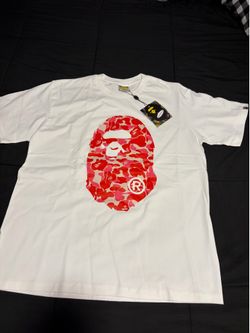BAPE ABC Camo Tee White/Pink / Size L