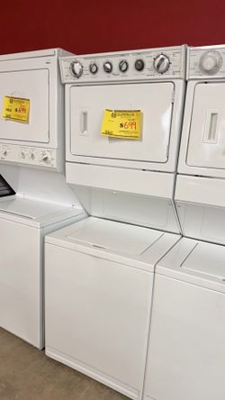 24 & 27 INCH WHITE STACKABLE, WASHER AND DRYERS