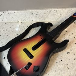 Guitar Hero Guitar PS2 World Tour Sunburst Controller No Dongle Untested