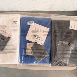 6 NEW Emart 6x9 Photography Backdrops – White / Black / Blue