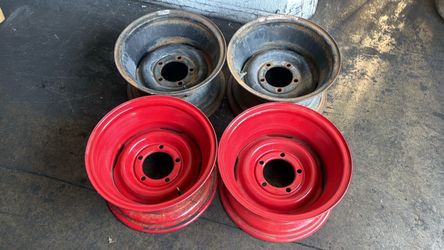Classic steel 15x8 Inch wheels 5x5.5 Lugs Jeep Ford Scout