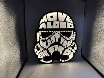 STORMTROOPER LED Lightbox Display | Handmade 3D Printed Star Wars Decor