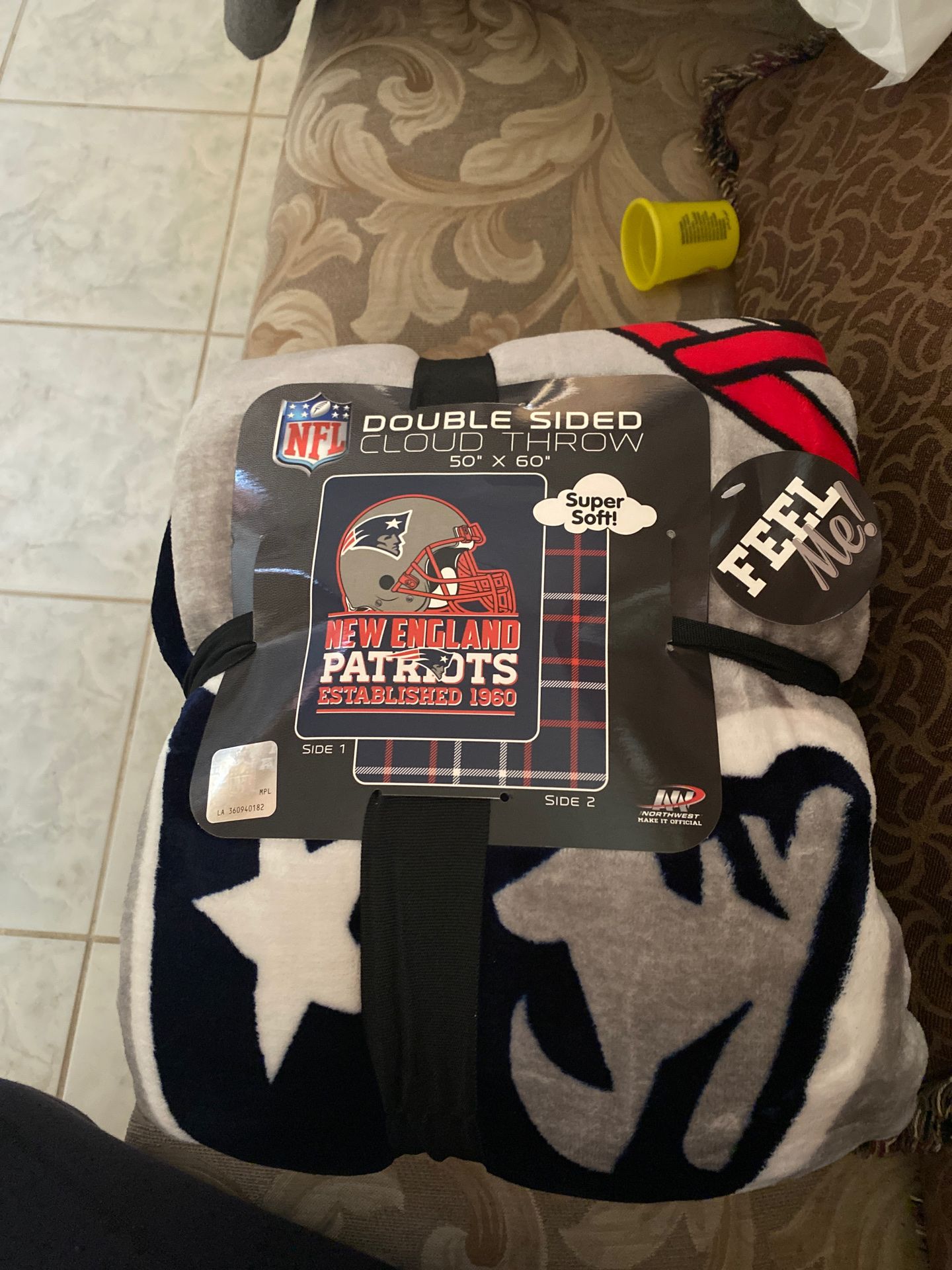 New England patriots double sided cloud throw