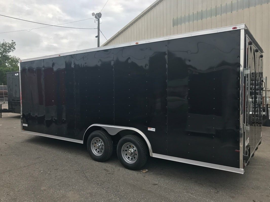 ENCLOSED VNOSE TRAILERS ALL SIZES 20FT24FT 28FT 32FT IN STOCK FREE DELIVERY