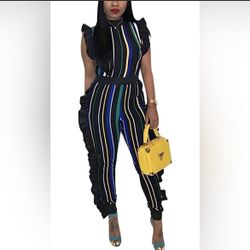 Women Ruffled Bodysuit 