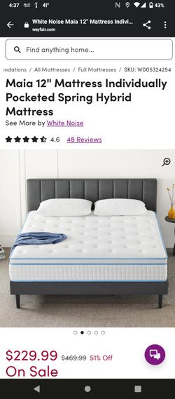 12in queen hybrid new in box