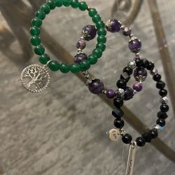 3 Women Gemstone Bracelets 