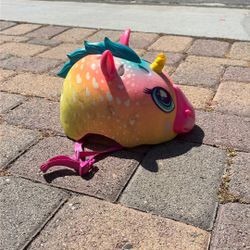 Girls Pink Unicorn  Helmet 6-5 Year Old