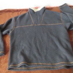 Kuhl Alf Alfpaca Fleece Pullover zip Sweater Brown gray Size XL