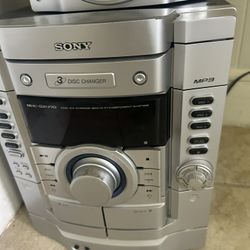 Sony HCD-GX470 3 CD/Dual Cassette Deck Stereo Receiver/