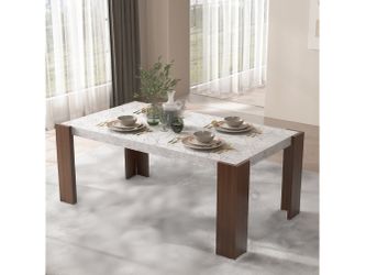 Hettie Dining Table W/Engineering Stone Top