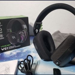 New WESEARY 7.1 Wireless Gaming Headset W/ Microphone for PS4, PS5, PC, Switch, Mac, 2.4GHz Bluetooth Gaming Headphones W/ Crystal-Clear Mic, 50Hr Bat