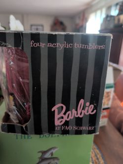 FAO SCHWARZ BARBIE ACRYLIC TUMBLER S