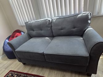 2 seater couch (Blue color)