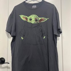 Mens Star Wars Baby Yoda Tee Shirt 