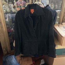 Suede Leather Jacket- John Carlisle Med