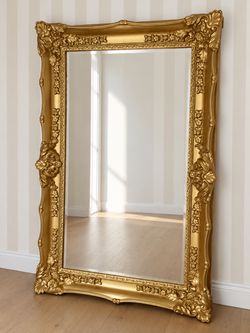 Gold ornate mirror