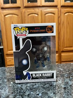 Toy Vinyl Funko Pop! # 1296 Pinocchio  “Black Rabbit ” .  Brand new factory sealed.  Smoke free home