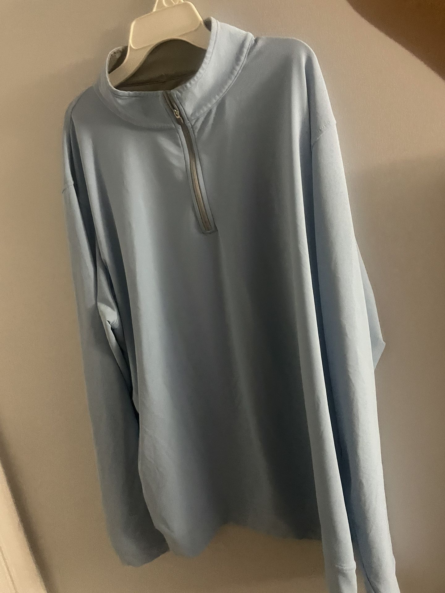 Peter Millar Crown Baby Blue Golf Q Zip