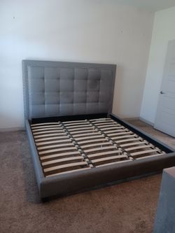 King bed frame.