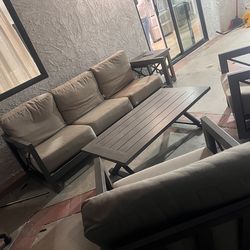 outside couch sofa coffee table