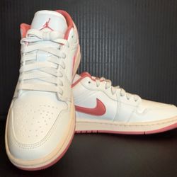 Nike Air Jordan 1 Low Sneaker Women’s “Sail Guava Ice Pink Salt” Size 8W - NIB