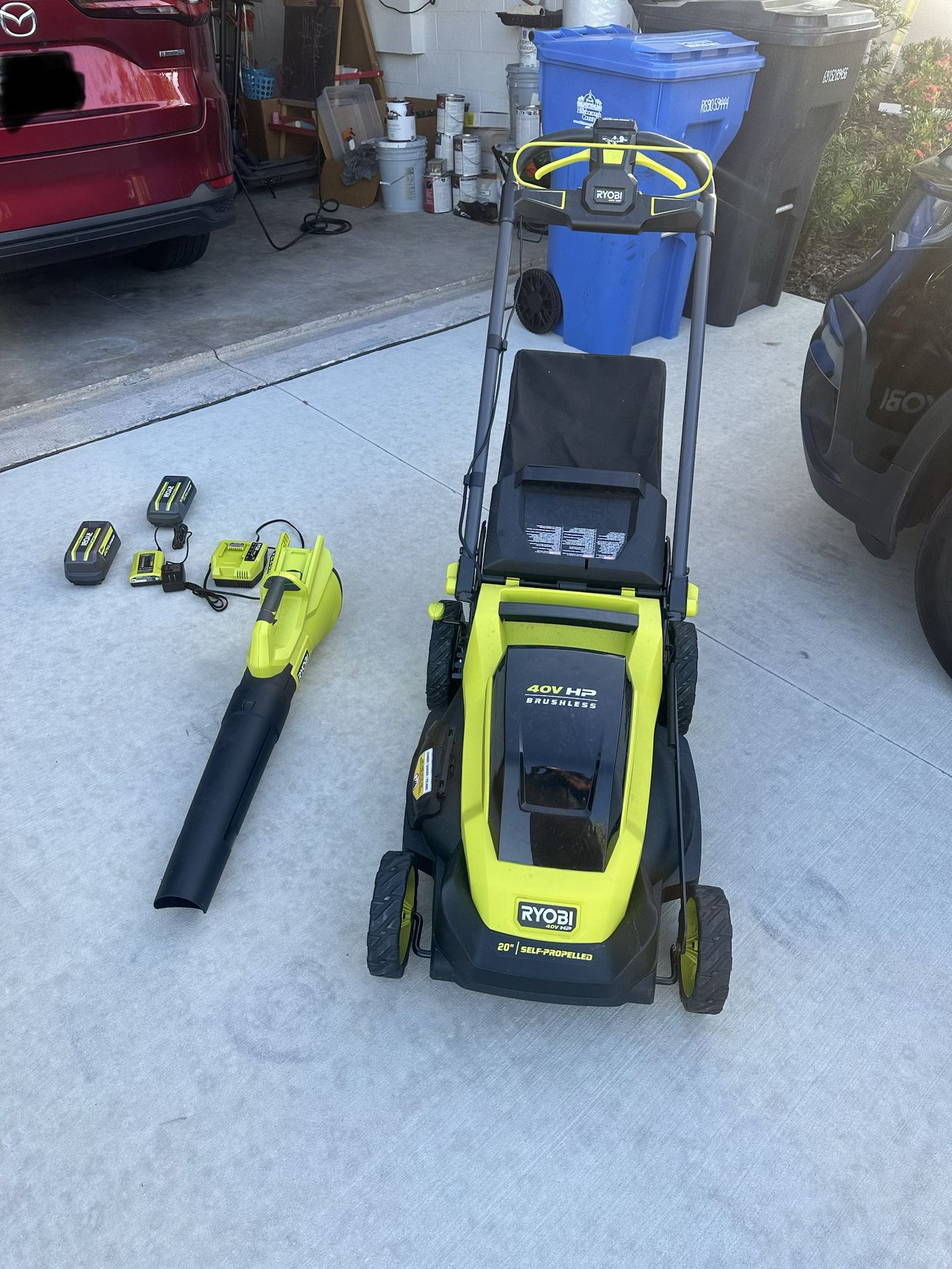 Ryobi 40V Mower & Blower (electric set)