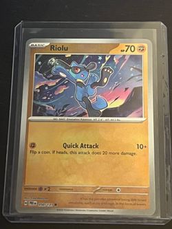 Riolu (Master Ball Pattern) 050/131 Common Prismatic Evolutions Pokemon