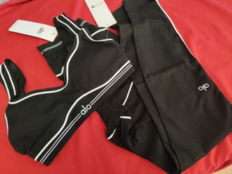 Alo Set Top With Leggins Workout Set 2pcs Alo Sets 