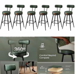 Set of 6 Bar stools 30 inch High