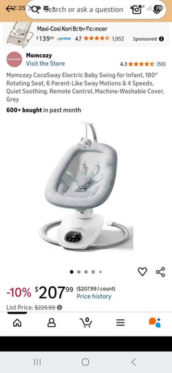 Momcozy CocoSway Electric Baby Swing
