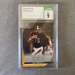 Dak prescott Slab 9 Draft Card