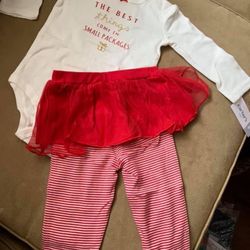 Carter’s Christmas Outfit 🎄 New With Tags 🏷