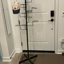 Tall Hat Rack Organizer Stand For 20 Hats