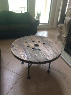 Industrial coffee table