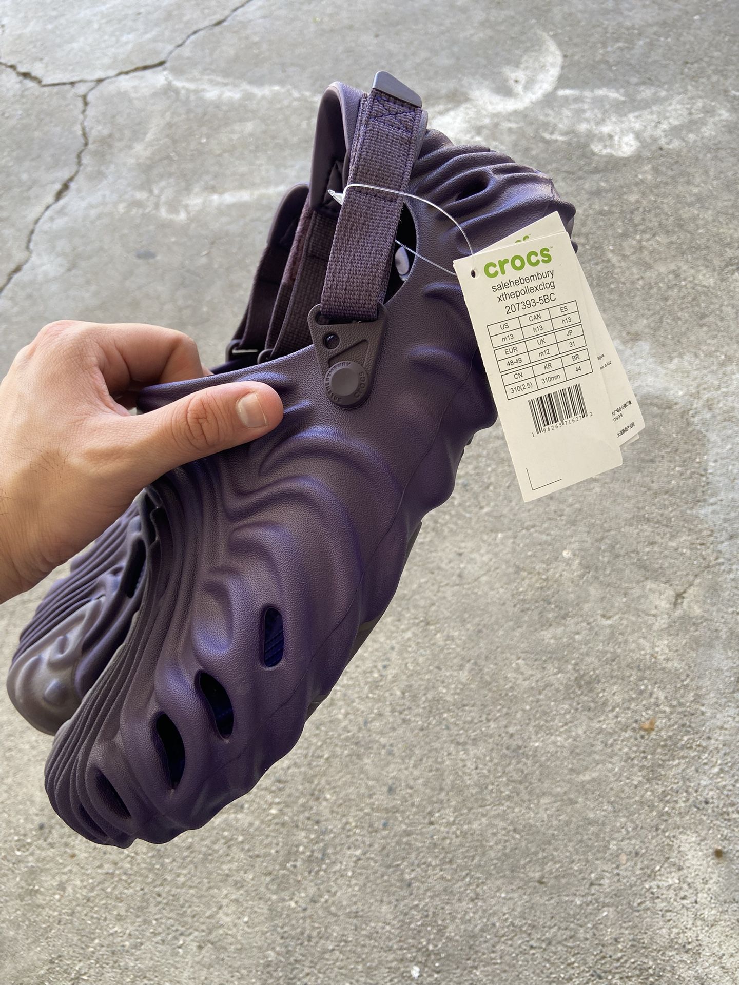 Salehe Bembury Crocs Clogs Purple Ube Size 13