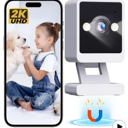 Indoor Camera, 2K Cameras for Home Security with Color Night Vision & Siren, 2-Way Audio for Baby Monitor, Pet Dog Monitor, Nany