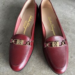 Women’s Ferragamo Red Loafer 6.5