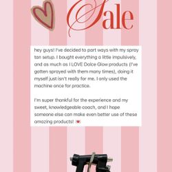 Dolce glow Official Spray Tan Kit