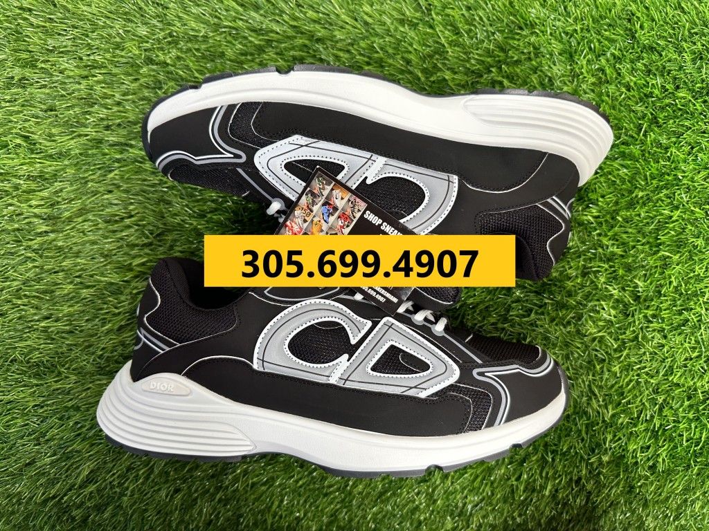 DIOR B30 BLACK WHITE NEW SNEAKERS SHOES MEN SIZE 40 41 42 43 44 45 46 7 8 8.5 9.5 10 10.5 11 12 A5