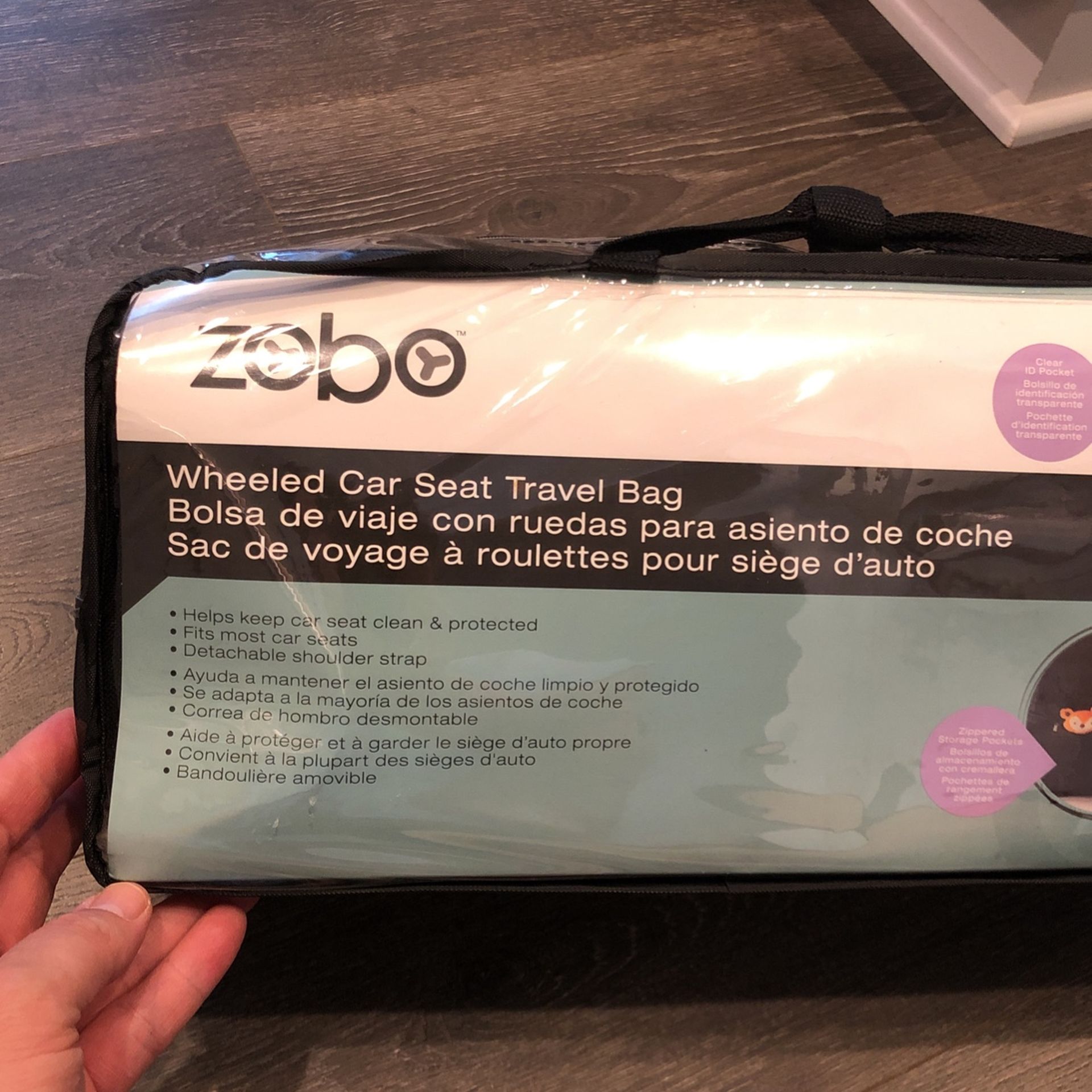 New: Zobo Wheeled Car Seat Travel Bag