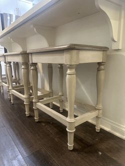 Solid Wood Barstools - set of 4